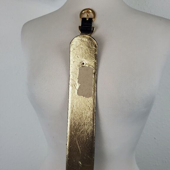 Tahari slim corset belt reptile embossed leather - Picture 2 of 7